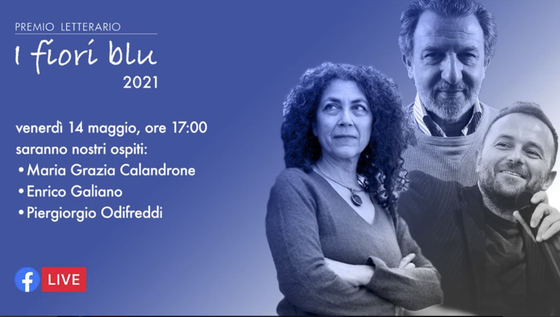 Calandrone, Galiano e Odifreddi per il terzo incontro del Premio I fiori blu
